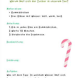 Süßigkeiten-Experimente – Lehrmaterial mit Anleitungen Klasse 1-4