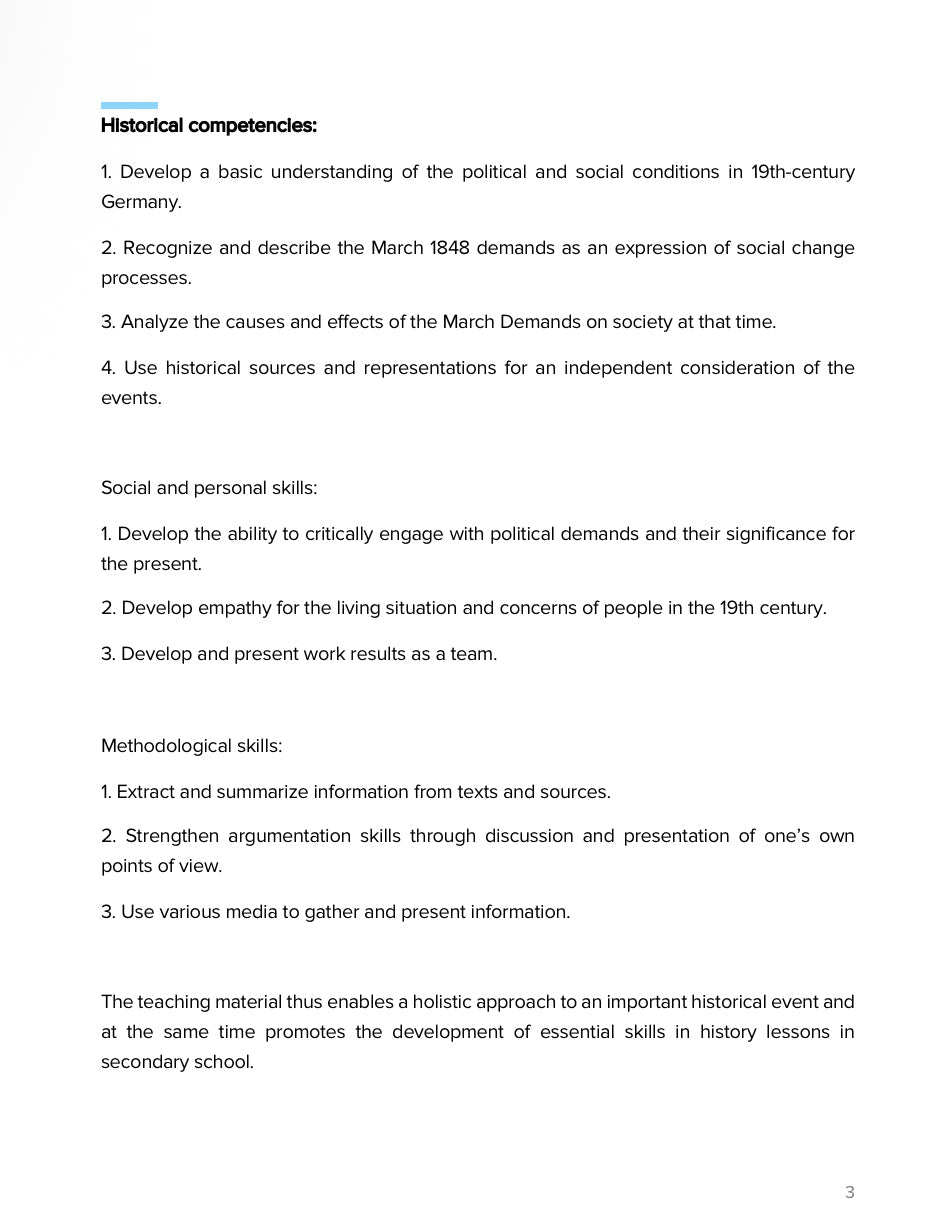 Germany’s March Demands 1848 – Teaching the Origins of Democracy | Social Studies Resource | Grades 5–9
