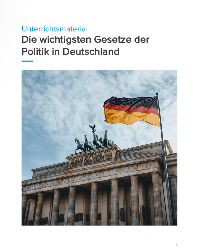 Die wichtigsten Gesetze der Politik in Deutschland – Grundlagen, Demokratie & Rechte (SEK I, Klasse 5 bis 9)