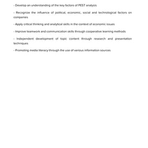 PEST Analysis for Business – Strategy & Environment | Social Studies Resource | GRADE 7–10