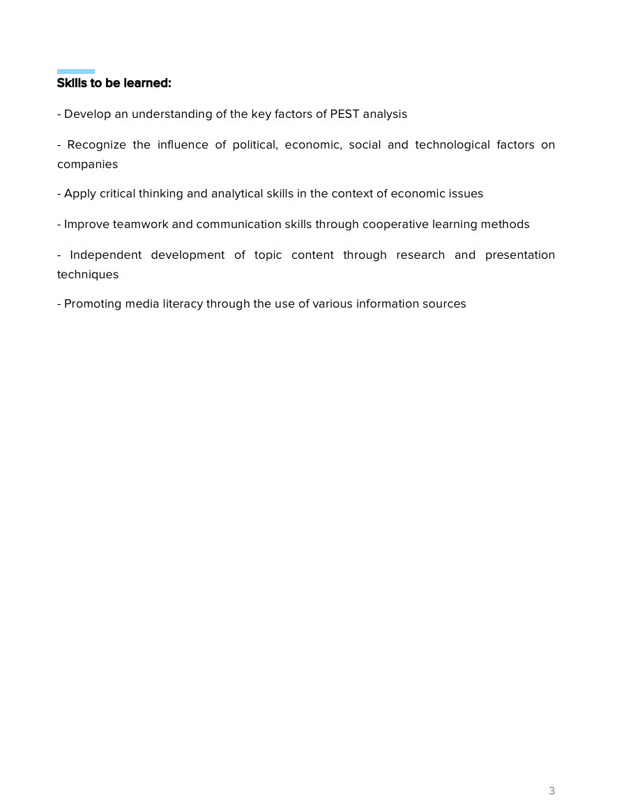 PEST Analysis for Business – Strategy & Environment | Social Studies Resource | GRADE 7–10