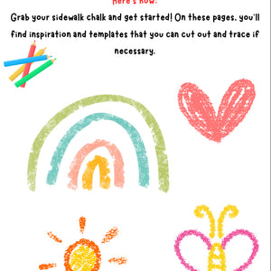 We Paint with Street Chalk – Outdoor Art Worksheet for Grades K–4