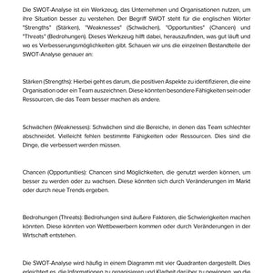 SWOT-Analyse – Unternehmen verstehen, bewerten und planen (SEK I, Klasse 7 bis 10)