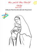 Christmas Craft: Paint the Christ Child – Printable Art for K–4