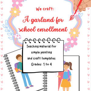 We Craft a Garland for School Enrollment – Printable K–4 Activity