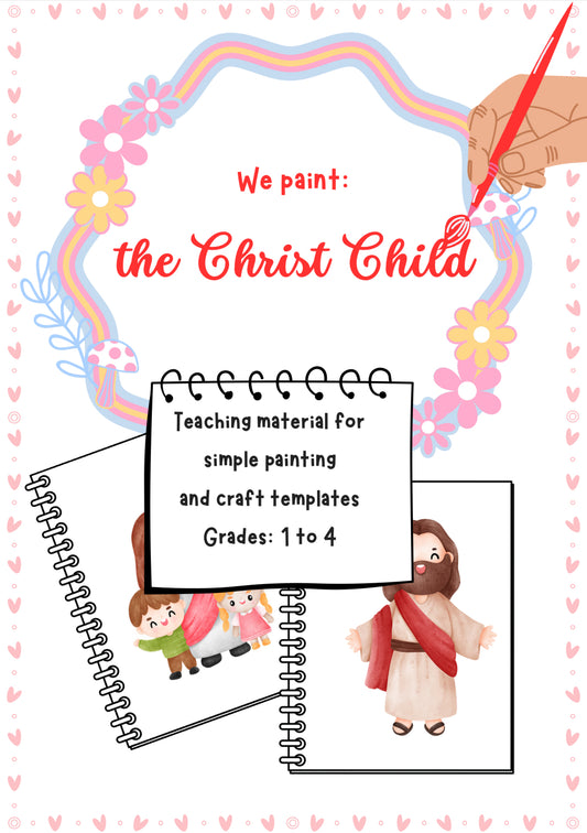 We Paint the Christ Child – Christmas Art Worksheet for Grades K–4