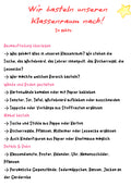 Klassenraum basteln – Bastelvorlage und Anleitung für Klasse 1-4