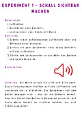 Schall und Geräusche erforschen – Experimente und Anleitungen Klasse 1-4