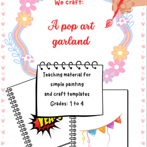 Printable Pop Art Garland – Visual Arts Worksheet for Grades K–4