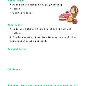Süßigkeiten-Experimente – Lehrmaterial mit Anleitungen Klasse 1-4