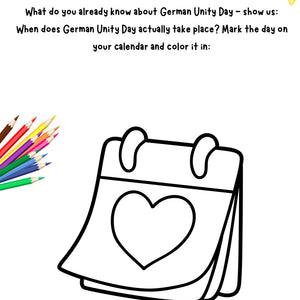 Crafting for German Unity Day – Printable Art for Grades 1–4