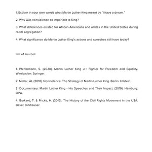 Martin Luther King, Jr. – Civil Rights, Equality & Nonviolence | Social Studies Workbook | GRADE 5–9