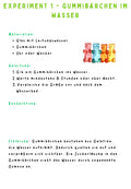 Gummibärchen-Experimente – Unterrichtsmaterial mit Anleitungen Klasse 1-4