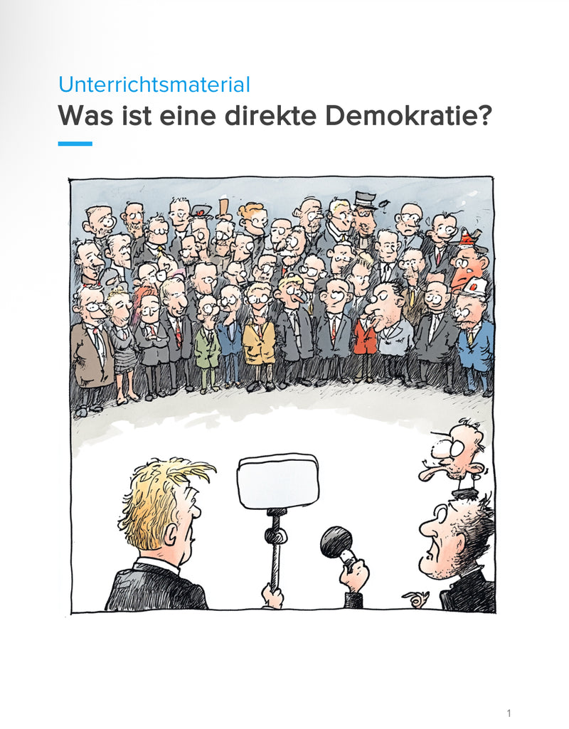 Direkte Demokratie – Prinzip, Chancen & Herausforderungen (SEK I, Klasse 5 bis 9)