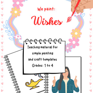 We Paint Wishes – Creative Art Worksheet for Grades K–4 Students