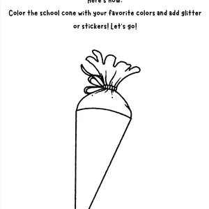 We Craft a School Cone – Back-to-School Craft for Grades K–4