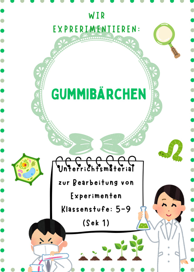 Gummibärchen-Experimente – Unterrichtsmaterial mit Anleitungen Klasse 1-4