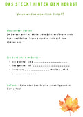 Herbst-Experimente für Kinder – Unterrichtsmaterial Klasse 1 bis 4
