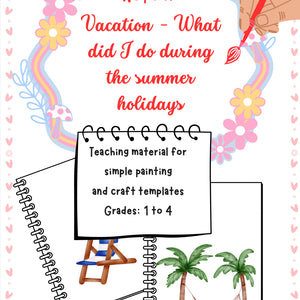 We Paint Vacation – Summer Memories Art Worksheet for Grades K–4