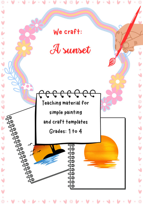 Sunset Craft Project – Peaceful Art Activity for Elementary Kids