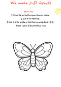 3D Insects Art Project – Printable Worksheet & Classroom Guide