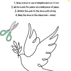 We Craft a Dove of Peace – Printable Art Project for Grades K–4