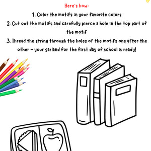 We Craft a Garland for School Enrollment – Printable K–4 Activity