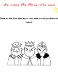 We Craft the Three Wise Men – Printable Holiday Craft for K–4