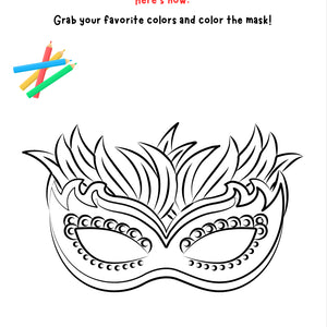 We Paint Colorful Carnival Masks – Printable Art Activity for K–4