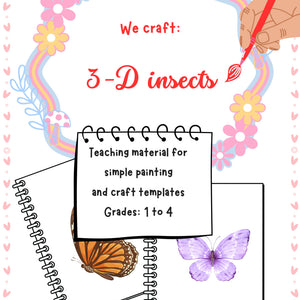 3D Insects Art Project – Printable Worksheet & Classroom Guide