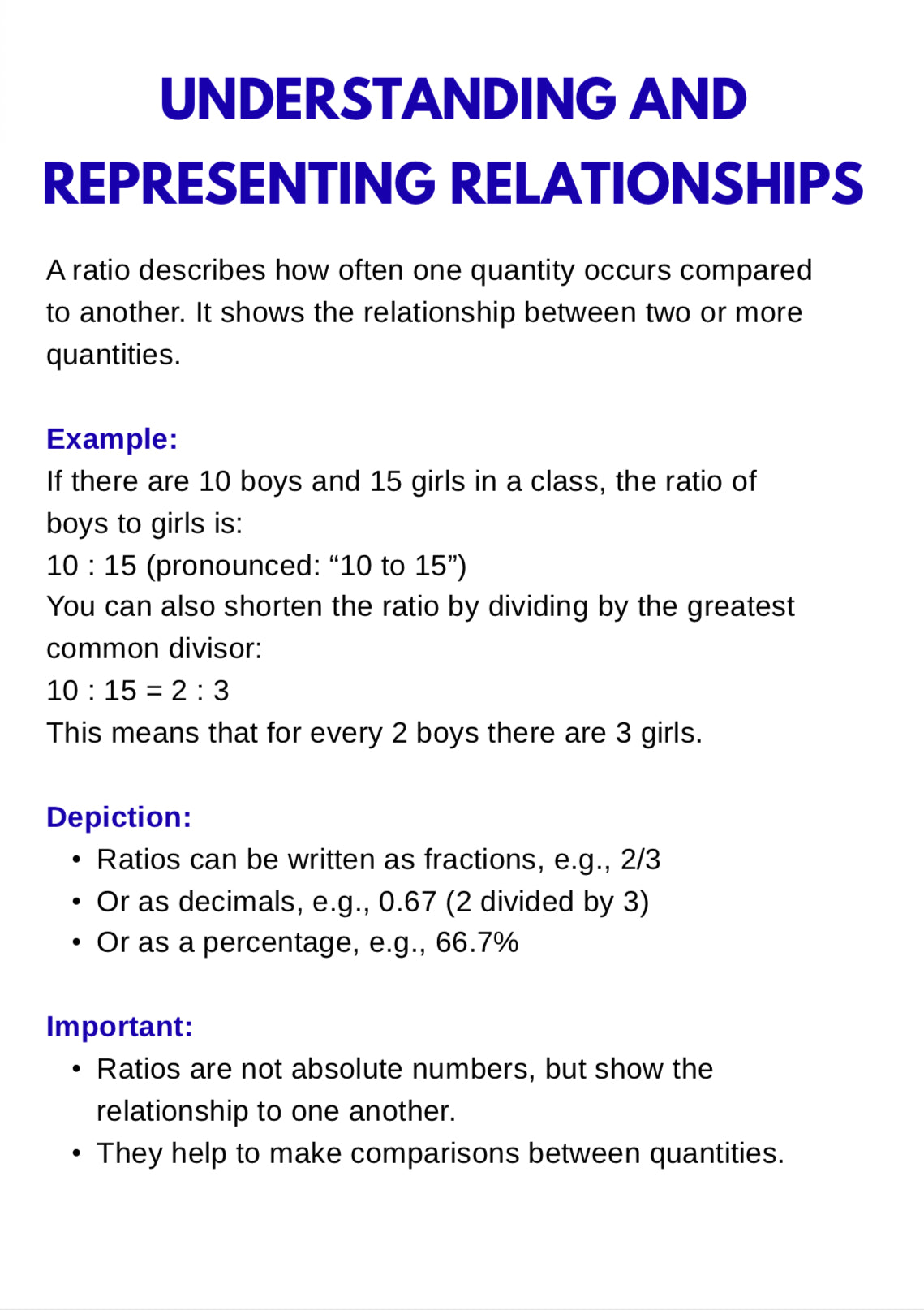 Algebra Basics – Ratio, Proportion and Percentage | Math Foundations Workbook | GRADE 5–9