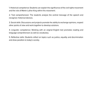 Martin Luther King’s “I Have a Dream” Speech – WORKBOOK on Rhetoric, Equality & Justice | GRADE 5–9