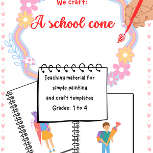 We Craft a School Cone – Back-to-School Craft for Grades K–4
