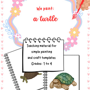 We Paint a Turtle – Printable Art Activity for Grades K–4