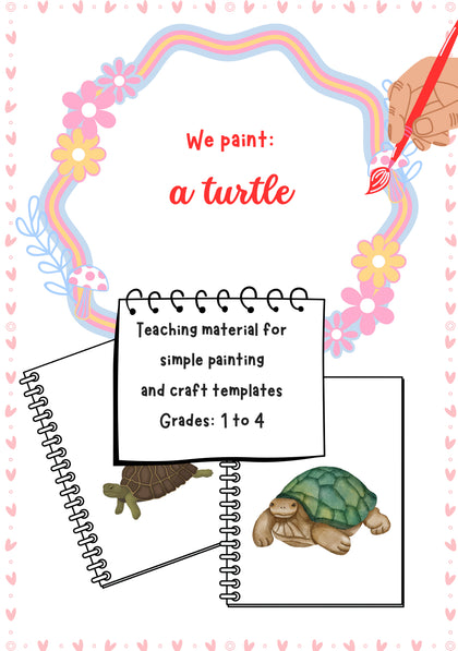 We Paint a Turtle – Printable Art Activity for Grades K–4