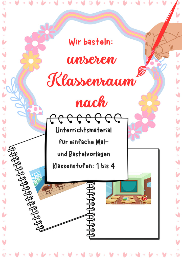 Klassenraum basteln – Bastelvorlage und Anleitung für Klasse 1-4