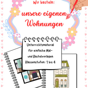 Wir basteln Wohnungen – Kreative Bastelvorlage & Anleitung Klasse 1-4