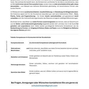 Unterrichtsmaterial Kunst Grundschule: Kubismus kreativ entdecken