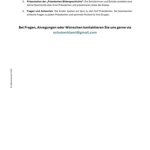 US-Präsidenten einfach erklärt – George Washington bis Donald Trump (Klasse 3–4)