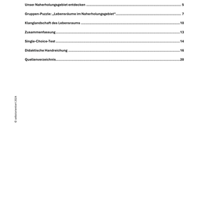 Naherholungsgebiet: Wir entdecken unsere Umgebung - Unterrichtsmaterial Grundschule