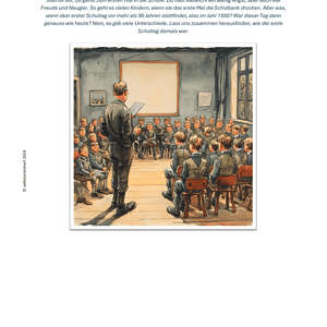 „Der erste Schultag 1930“ - Unterrichtsmaterial Grundschule