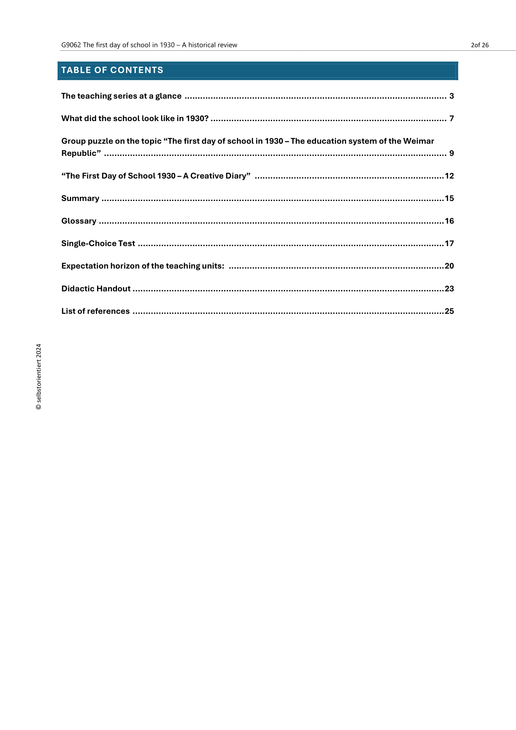 Weimar Republic era in Germany - History in Elementary School Workbook
