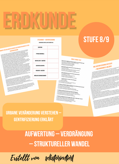 Gentrifizierung – Stadtwandel, Aufwertung & Verdrängung (Kl. 8/9)