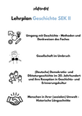 Lehrplan Geschichte in der Sekundarstufe II - Rheinland-Pfalz