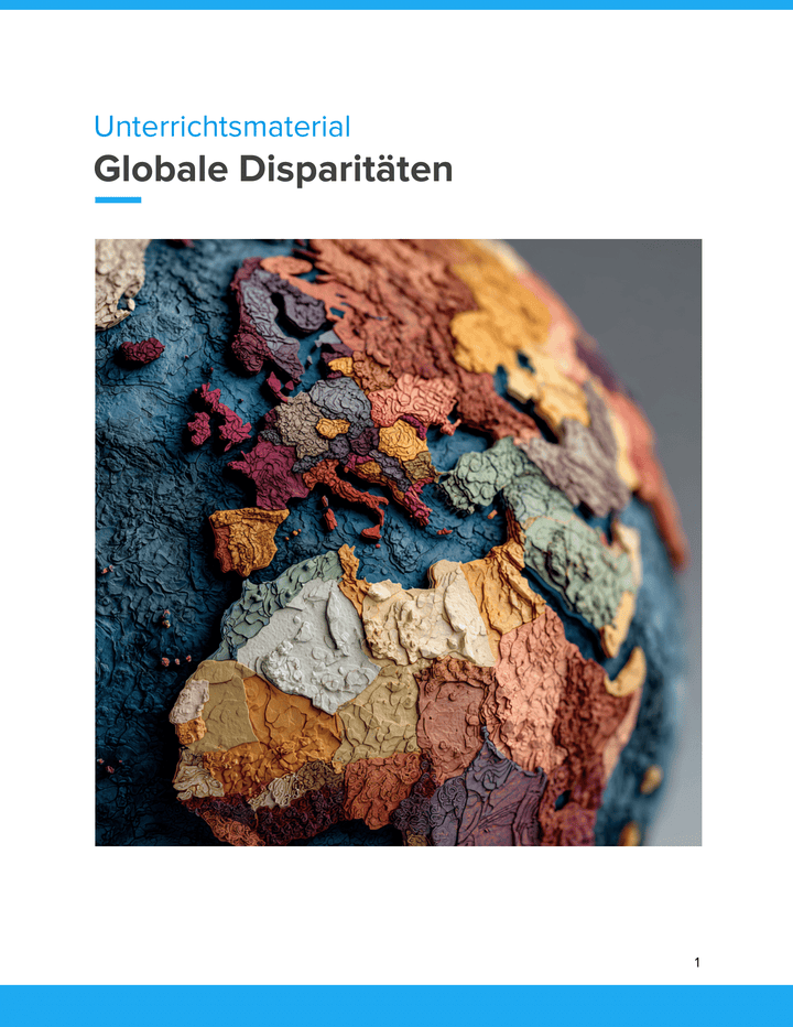 Globale Disparitäten – Unterrichtsmaterial Geographie Sek I, Titelbild