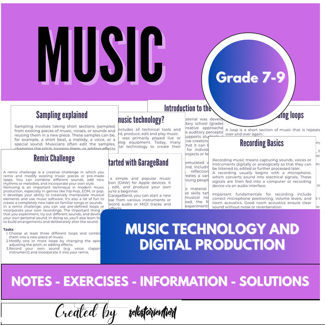 Music Technology and Digital Production – Creative Music Lessons for Grades 7–9