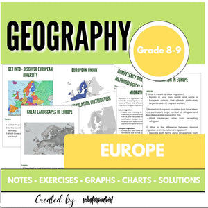 Discover Europe in Geography: Maps, Diagrams & More