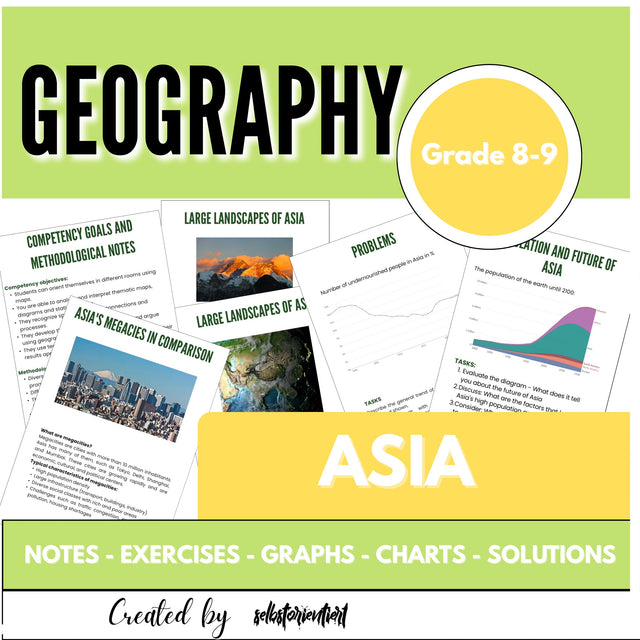 Discover Asia in Geography: Maps, Diagrams & More