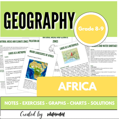 Discover Africa in Geography: Maps, Diagrams & More