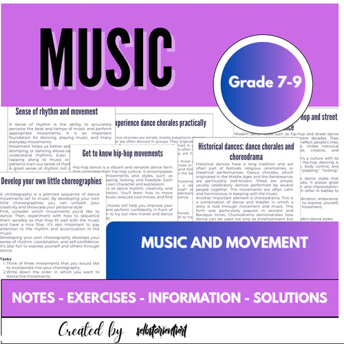Music and Movement – Creative Music Lessons for Grades 7–9